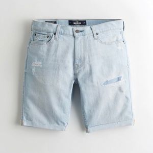 HOLLISTER EPIC FLEX SKINNY DENIM SHORT 9"